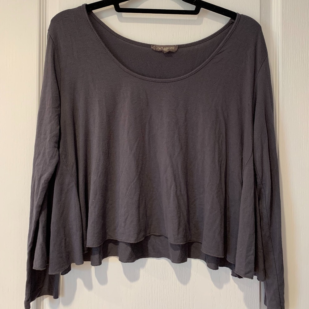 American Eagle Crop Long Sleeve Top